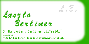 laszlo berliner business card